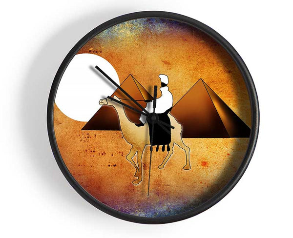 Egyptian Pyramids 5 Clock - Wallart-Direct UK