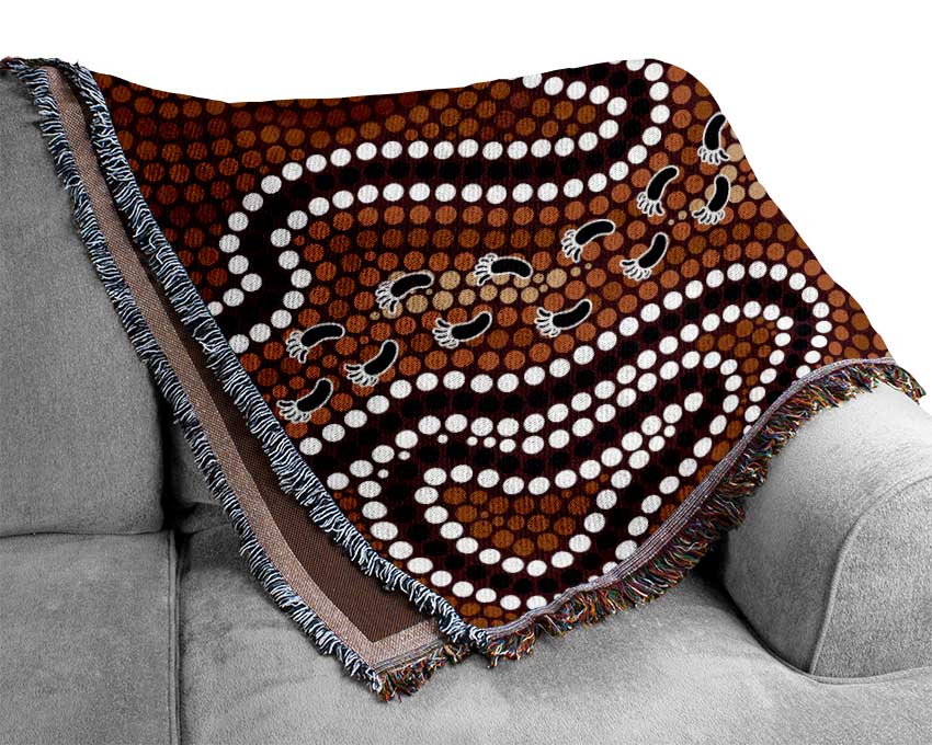 Aboriginal Pattern 5 Woven Blanket