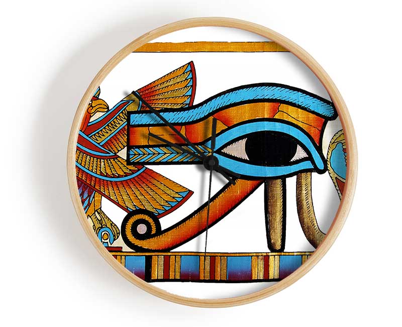 The Eye Of Horus Clock - Wallart-Direct UK