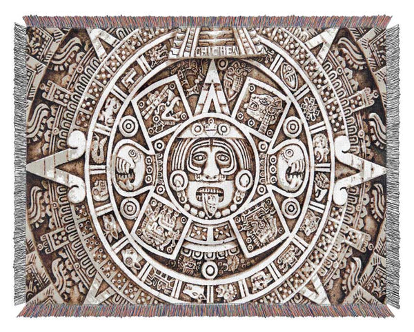 Mayan Sun 2 Woven Blanket