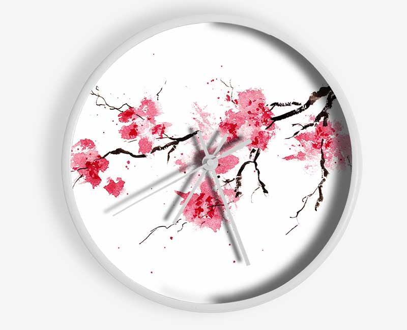 Chinese Cherry Blossom branch Clock - Wallart-Direct UK