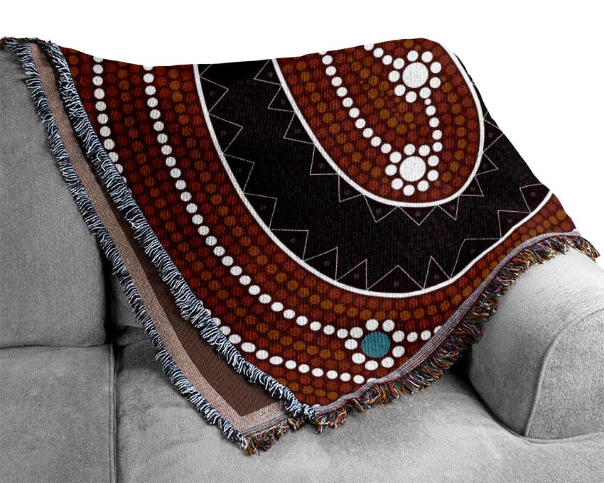 Aboriginal Pattern 6 Woven Blanket