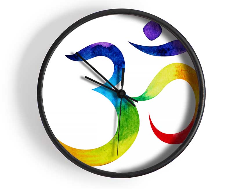 Chakra Om Colours 2 Clock - Wallart-Direct UK