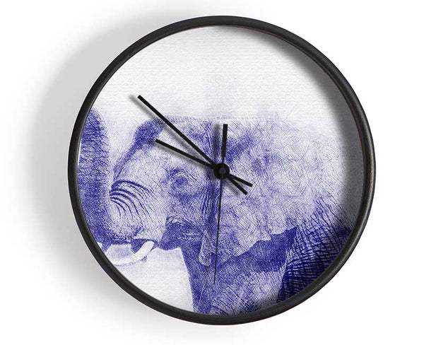 Beautiful Indian Elephant Clock - Wallart-Direct UK