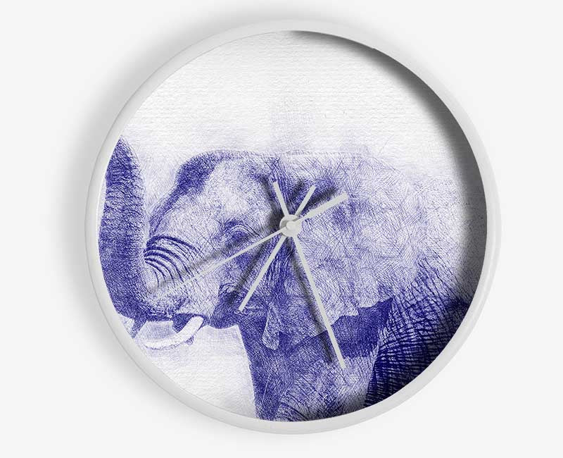 Beautiful Indian Elephant Clock - Wallart-Direct UK