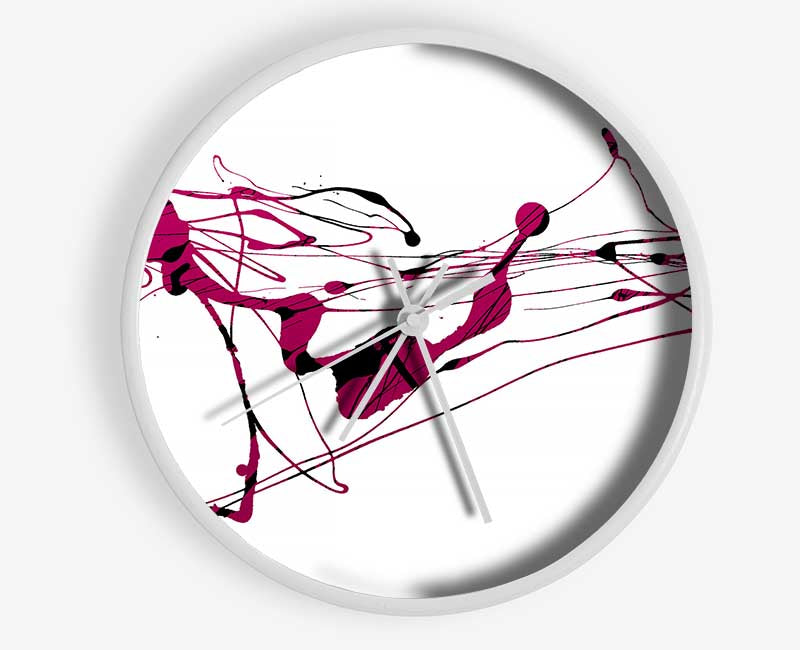 Movement Of PinkAb Clock - Wallart-Direct UK