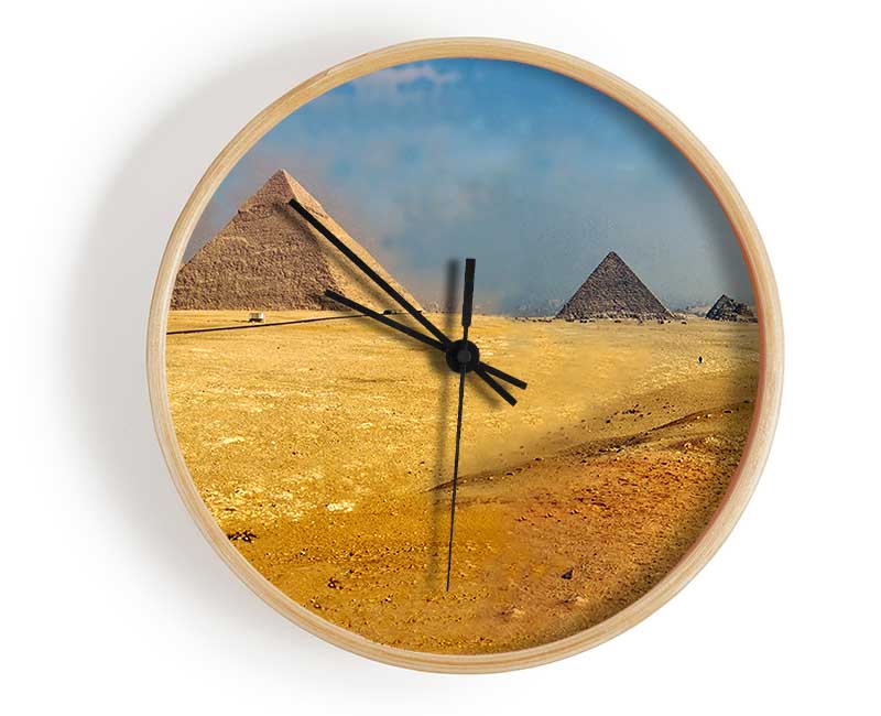 Egyptian Pyramids 1 Clock - Wallart-Direct UK