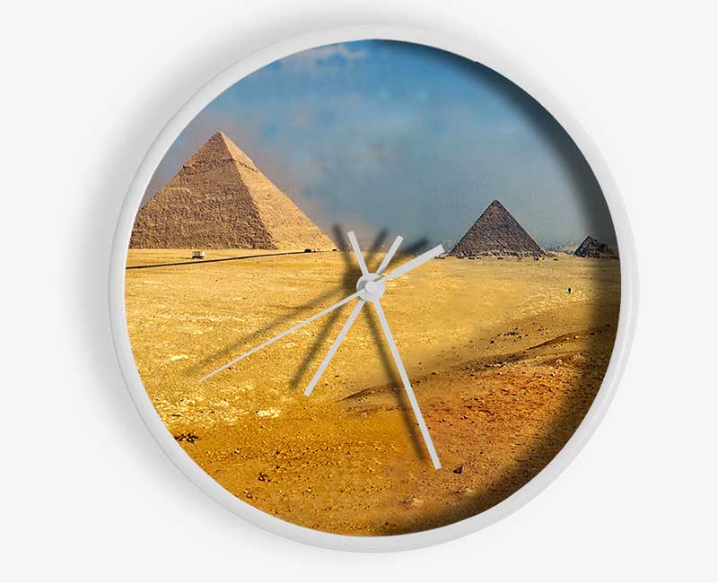 Egyptian Pyramids 1 Clock - Wallart-Direct UK