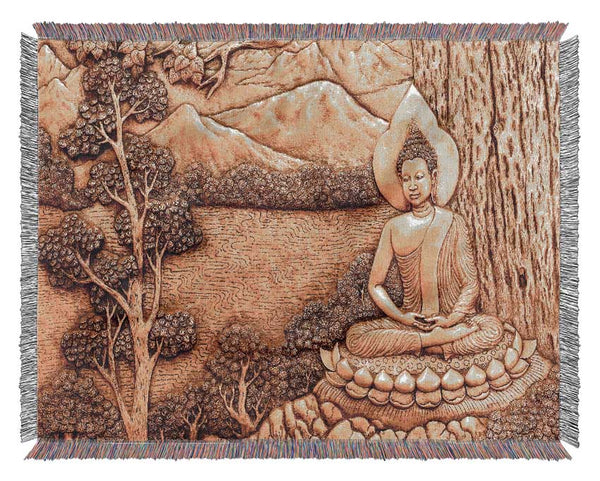 Buddha 18 Woven Blanket