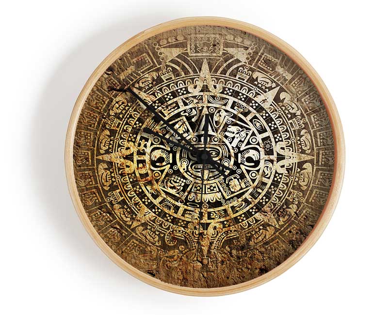 Mayan Sun 1 Clock - Wallart-Direct UK