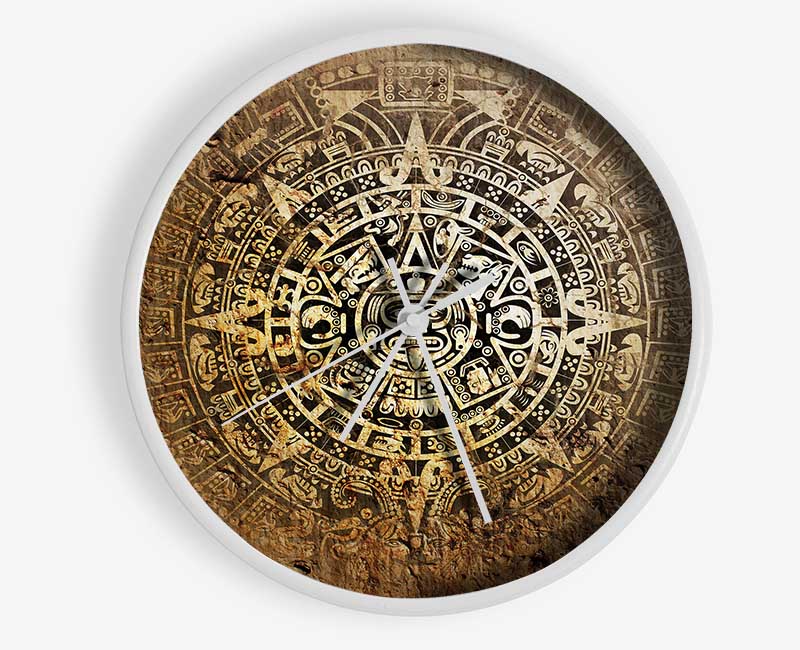 Mayan Sun 1 Clock - Wallart-Direct UK