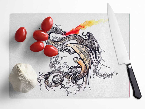 East Asia Dragon Glass Chopping Board