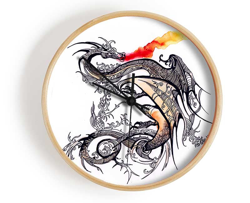 East Asia Dragon Clock - Wallart-Direct UK