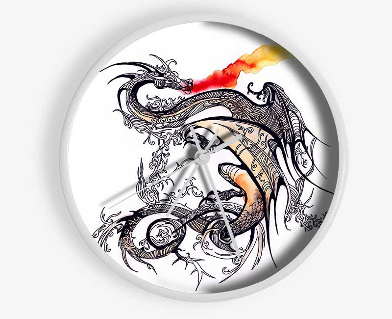 East Asia Dragon Clock - Wallart-Direct UK