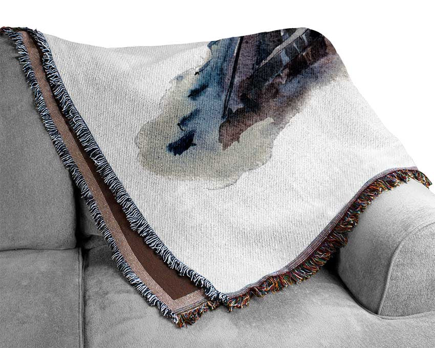 Egyptian Pyramids 3 Woven Blanket