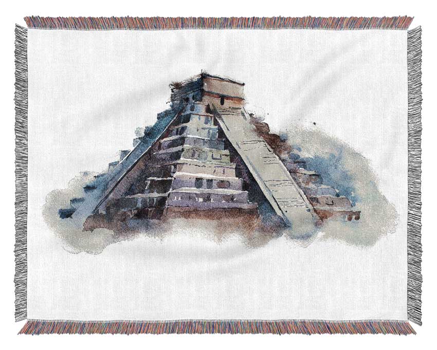 Egyptian Pyramids 3 Woven Blanket