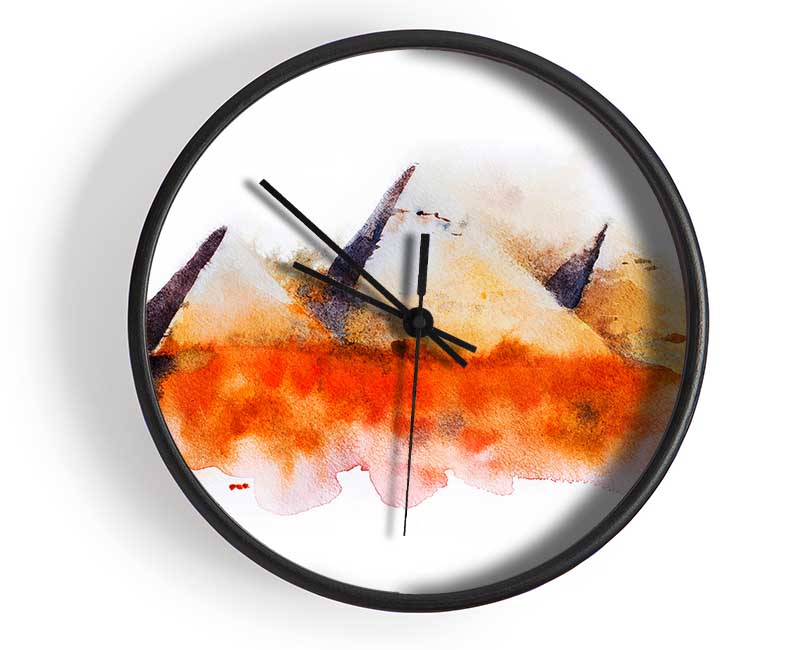 Egyptian Pyramids 2 Clock - Wallart-Direct UK