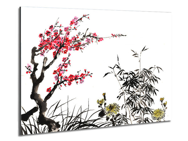 Chinese Cherry Blossom Grasses