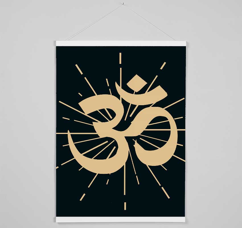 OM Meditation Sign Hanging Poster - Wallart-Direct UK