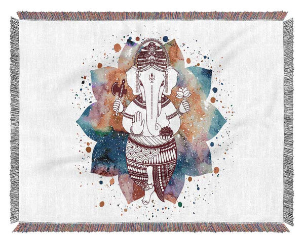 Hindu God Ganesha 1 Woven Blanket