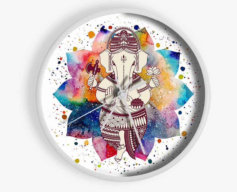 Hindu God Ganesha 1 Clock - Wallart-Direct UK