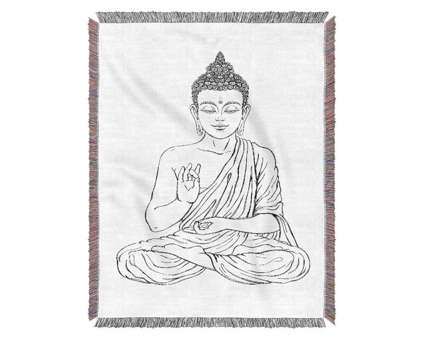 Buddha 12 Woven Blanket