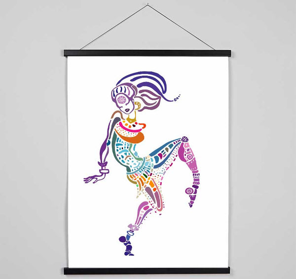 African Tribal Art 19 Hanging Poster - Wallart-Direct UK