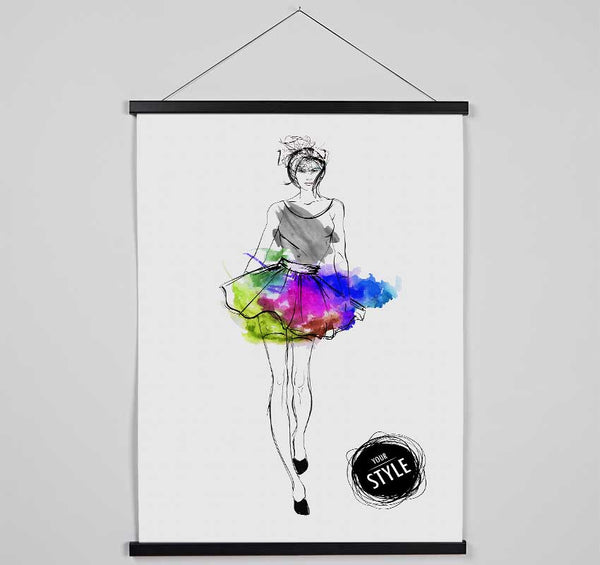 Designer Colour 2 Hanging Poster - Wallart-Direct UK