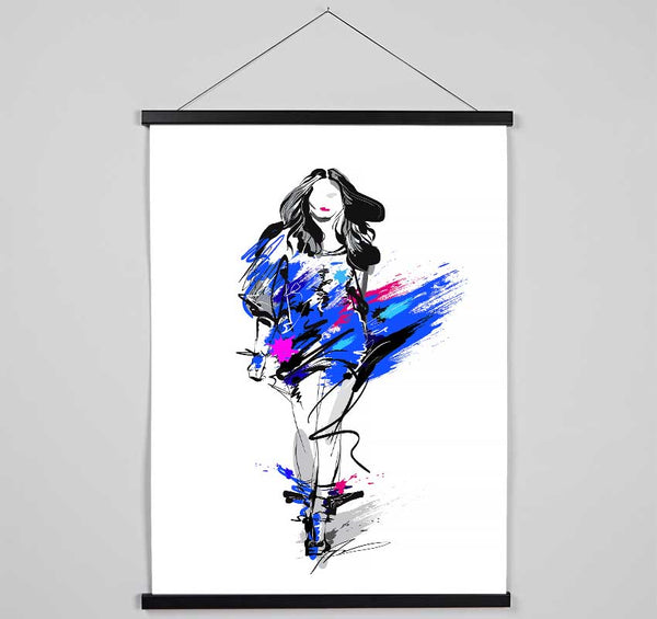 Runway Blues Hanging Poster - Wallart-Direct UK