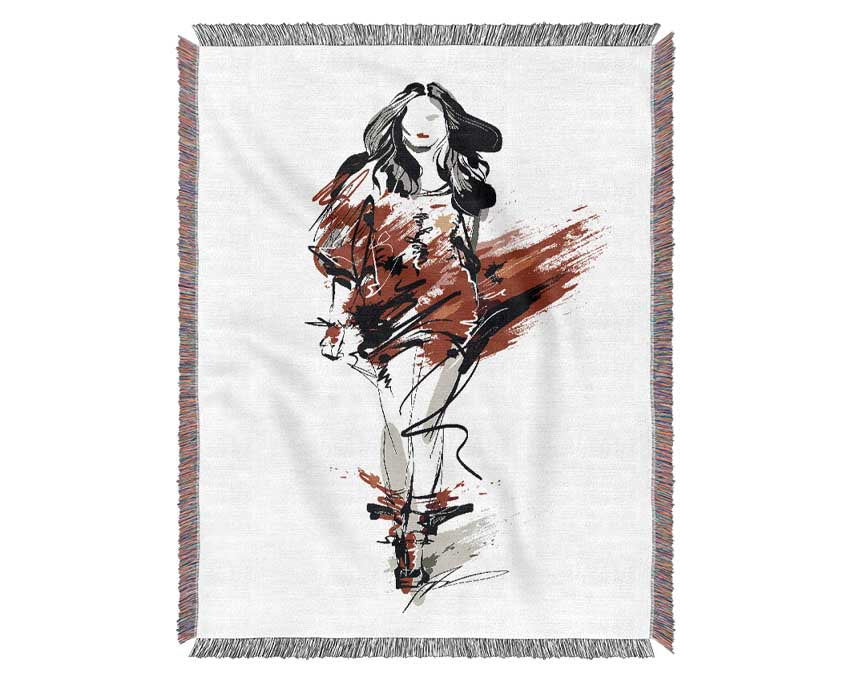 Runway Reds Woven Blanket