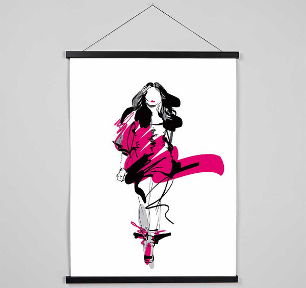 Runway Pinks Hanging Poster - Wallart-Direct UK