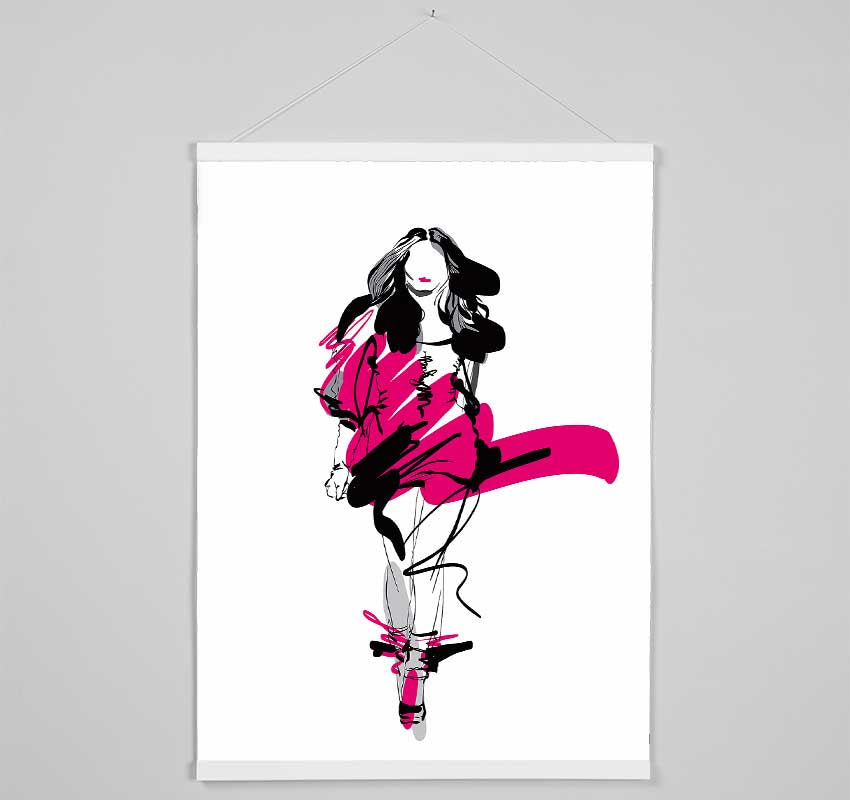 Runway Pinks Hanging Poster - Wallart-Direct UK