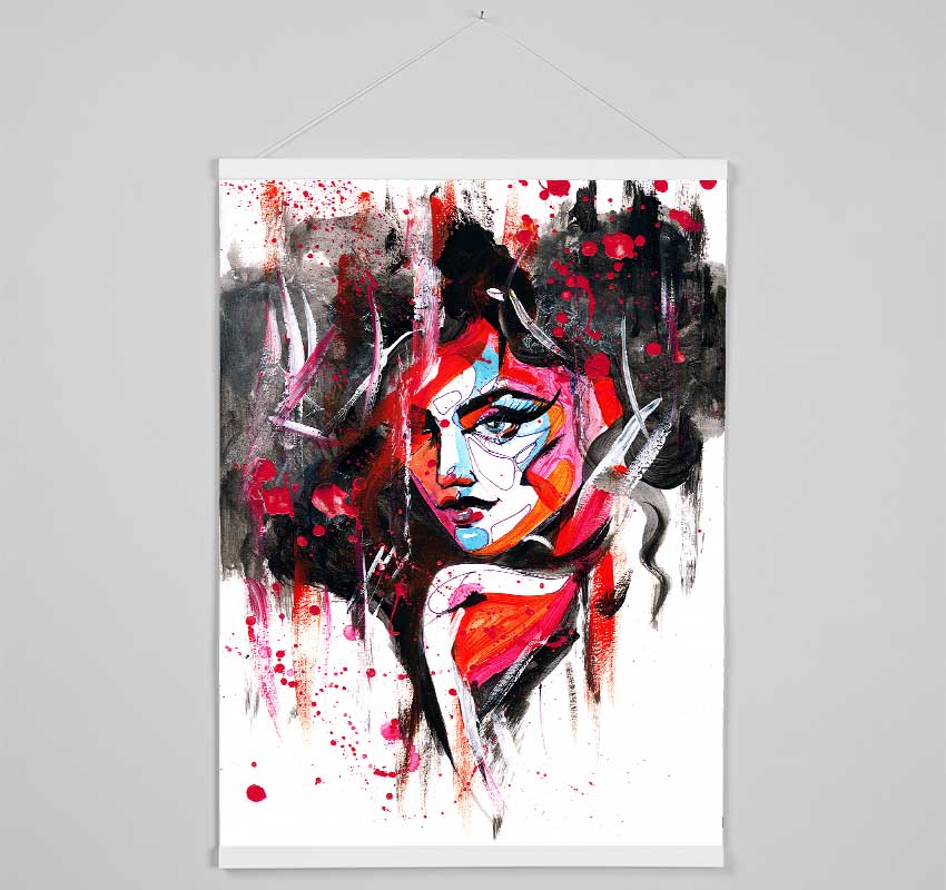 Hot Red Hanging Poster - Wallart-Direct UK