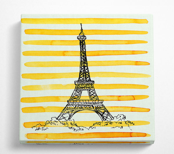 A Square Canvas Print Showing Paris The Capital Of Style Square Wall Art