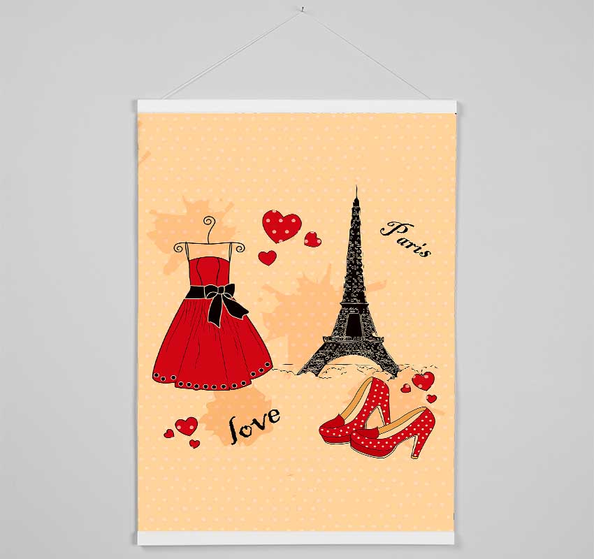 Paris With Love Hanging Poster - Wallart-Direct UK