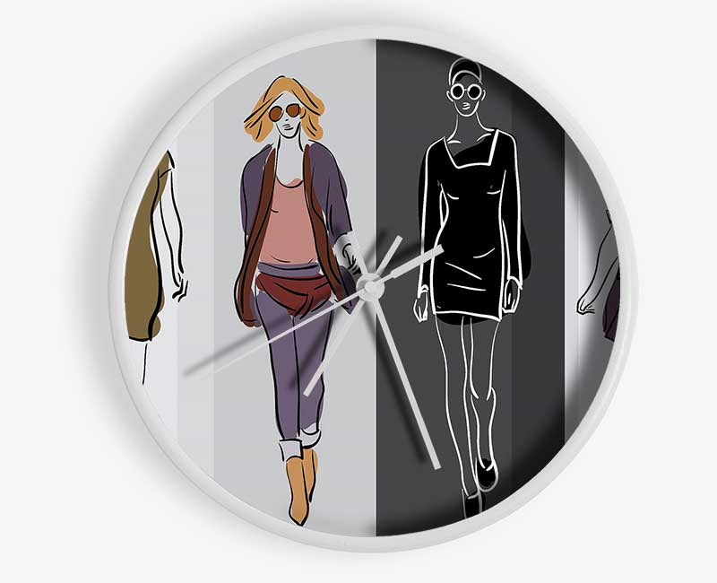 Catwalk Trends Clock - Wallart-Direct UK