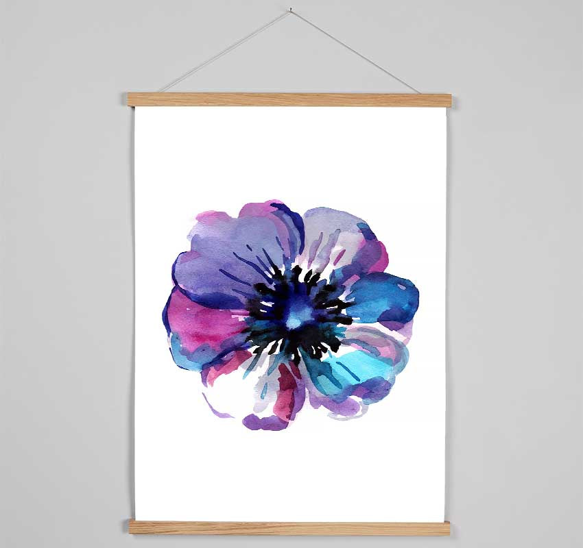 Psychedelic Flower Head Hanging Poster - Wallart-Direct UK