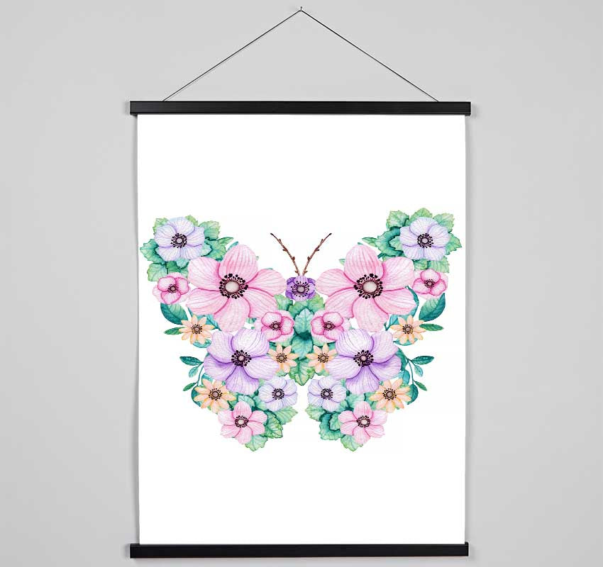 Butterfly Petals Hanging Poster - Wallart-Direct UK