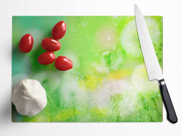 Garden Dream Glass Chopping Board