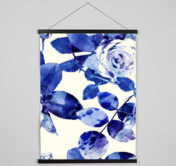 Blue Beauty Hanging Poster - Wallart-Direct UK