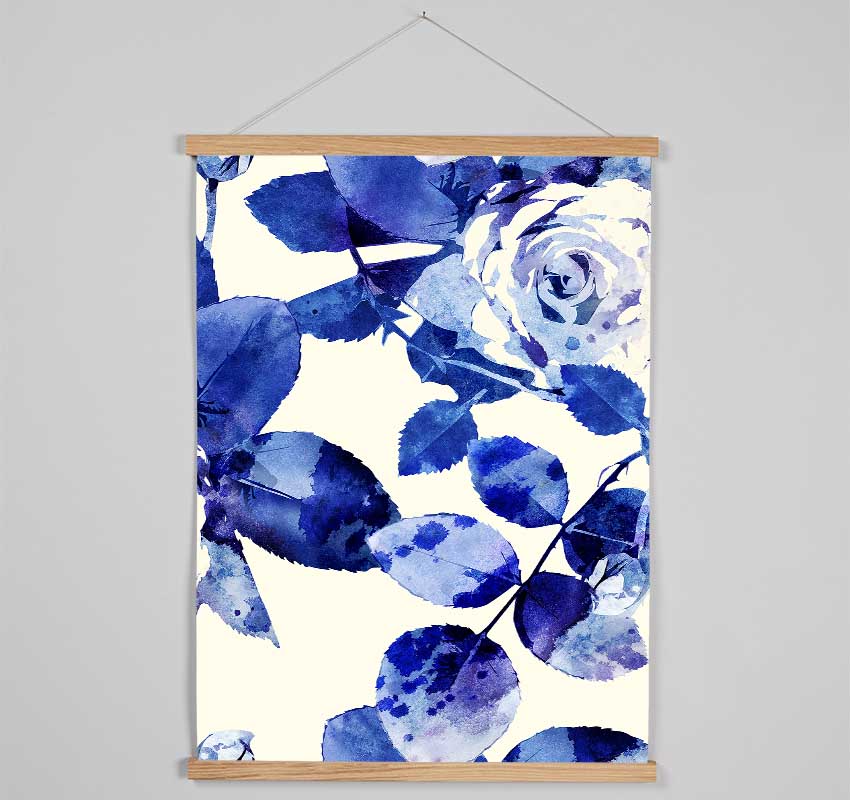 Blue Beauty Hanging Poster - Wallart-Direct UK