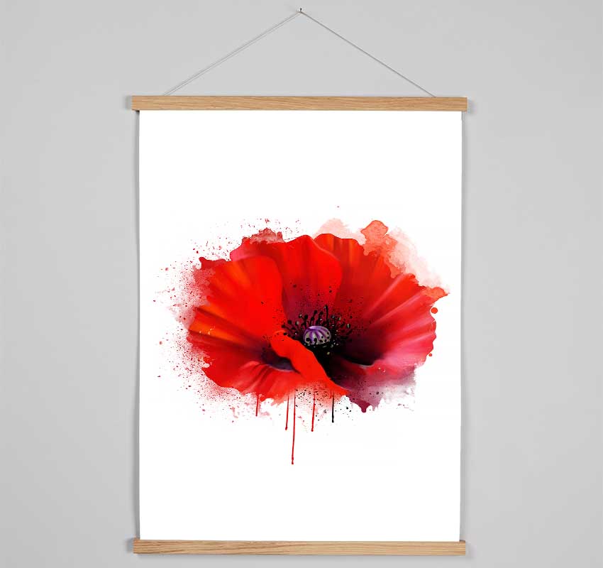 Poppy Melt Hanging Poster - Wallart-Direct UK