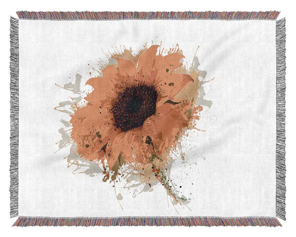 Sunflower Splash 1 Woven Blanket