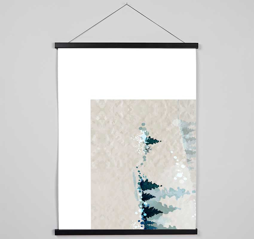 Deer In Winter Wonderland Hanging Poster - Wallart-Direct UK