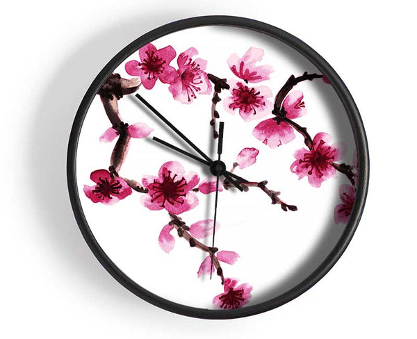 Branch Of A Cherry Blossom Clock - Wallart-Direct UK