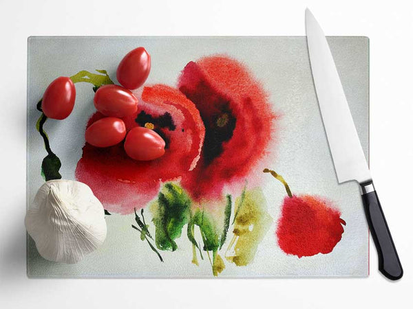 Poppy Vision Glass Chopping Board