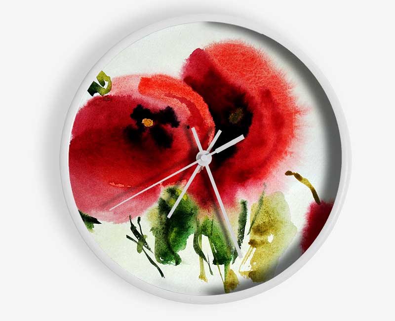 Poppy Vision Clock - Wallart-Direct UK