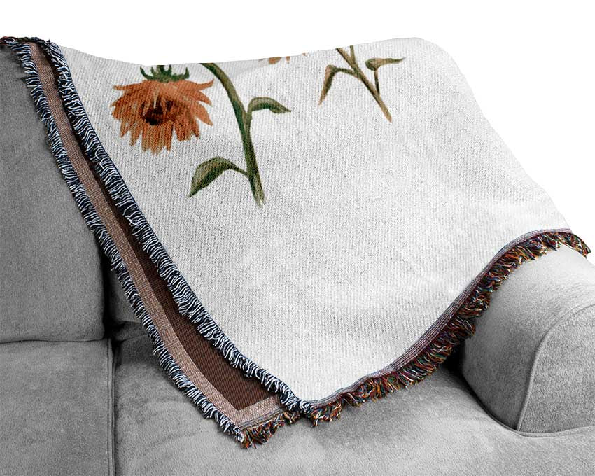 Sunflower Row Woven Blanket