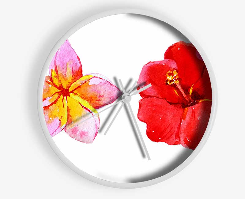 Amaryllis Beauty Clock - Wallart-Direct UK