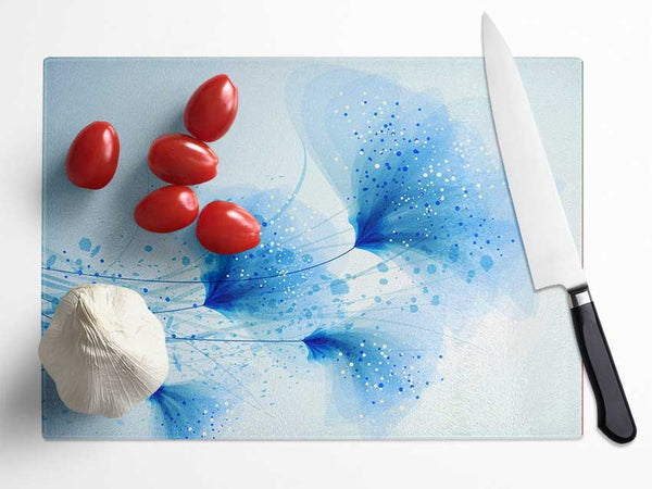 Blue Sparkle Glass Chopping Board